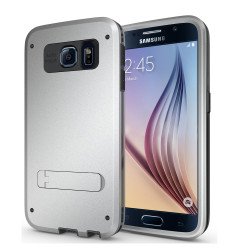 Galaxy S6 Strong Armor Hybrid with Stand (Silver)